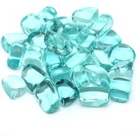 Ocean Blue Obsidian Tumbled Stones Healing Crystals Bulk Ore Gravel Quartz Specimen Mineral Gems Tank Aquarium Garden Home Decor