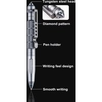 1PCS Defence Tactical Pen Aviation Aluminum Anti-skid Military Tactical Pen Glass Breaker Pens Selfe Defence EDC Outdoor Tools