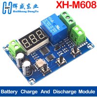 XH-M608 Battery Load Discharge Module DC 6-40V Integrated Voltmeter Undervoltage Overvoltage Protection Timing Dischargein