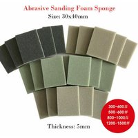 10/20pcs Sponge Sanding Block Wet Dry Bodywork Fine Coarse Grit Sandpaper Sponge Block Grit Polishing Pad Abrasive Sand Paper
