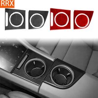 For Porsche Taycan 2019-2026 Real Carbon Fiber Stickers Central Control Water Cup Holder Panel Car Accessories inside decorative