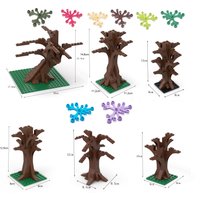 DIY Building Blocks MOC Model - Forest Tree Trunk & Leaf Decoration Bricks Parts for Adults And Kids Third Party Toy Accessories