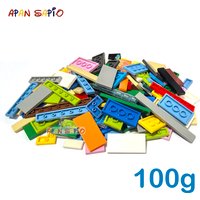 100g Tile Bricks DIY Smooth Building Blocks 12Size Educational Creative Size Compatible With 3068 Plastic Toys for Children