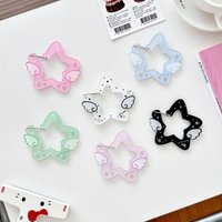 Angel Star Mountain Climbing buckle Acrylic pendant Korean-style keychain pain bag buckle bag hanging decorative buckle