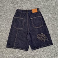 Mertra Embroidered Logo Drawstring High-Street Relaxed-Fit Niche Unisex Straight-Leg Trousers