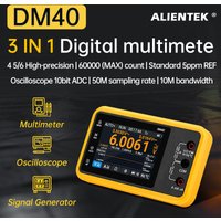 ALIENTEK DM40 3 in 1 Digital Multimeter 50M Sample rate Oscilloscope Signal Generator 60000 count Voltage Diode Handheld Tools