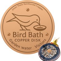Bird Bath Disk Bath Disk Ornaments Feeder Accessories Triple-Point Support Purifier Plate for Patio Fountain Garden Bowl Lawn