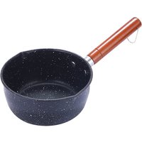 ABWZ-For Cooking For Boiling Compatible Cast Iron Sauce Pan Non-Stick Soup Pot With Pour Spout