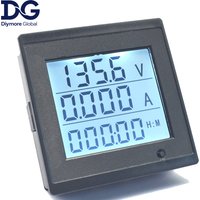 LCD Voltage Current Meter DC6-200V 20A Digital Display Power Consumption Impedance Multi-Function Meter Tester Tools With Alarm