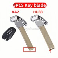 5pcs Car Smart Key Blank Keyless Remote VA2 HU83 Key Blade Emergency Insert Key Blade for Citroen DS4 DS5 C3 C4 Peugeot 308 508