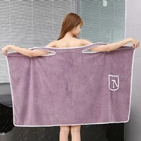 80*133Cm Womens Bath Towels Girls Wearable Fast Drying Bathing Beach Spa Bathrobes Wash Clothing Shower Bath And Gym Towel