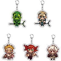 GACHIAKUTA Acrylic Keychain Rudo Anime Cartoon Student Characters Bag Decoration Accessories Keyring Boy Jewelry Birthday Gift