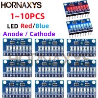 3-24V 8 Bit Blue/Red Common anode/cathode LED indicator Module Breadboard starter kit Board for MCU ARM 3d printer UNO MEGA2560