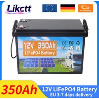 EU-Lager 12V 350Ah Lifepo4 Batteriepack 9000 Zyklen 12,8V Wiederaufladbare Zelle DIY 24V 48V für Wohnmobil Solar Heimenergiespeicher Camping