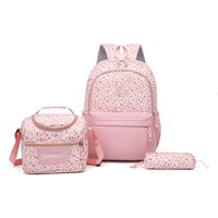 Backpack,leopard print,3 in 1 set,lightweight large capacity,junior high school bag,pencil case,lunch bag