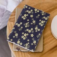 A5 Notebook Handmade fabric book cover,With elasticated cuffs,Adjustable;Suitable for notebooks、Textbook,Decorative and Protecti