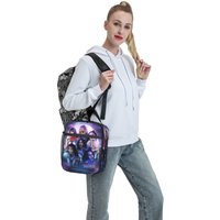 KATSEYE Kpop Girl Lunch Bag Portable Lunch Box Adult School Designer Cooler Bag Cute Oxford Tote Food Bags