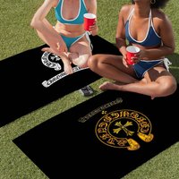 Classic C-Chrome H-Hearts Microfiber Beach Towel Absorbent Quick Dry Soft Yoga Swimming Resort Mountain Climbing Towel