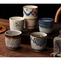 Japanese style Hefeng hand-painted ceramic tea cup, wine cup, small size drinking cup, hotel heat-resistant thickened home tea