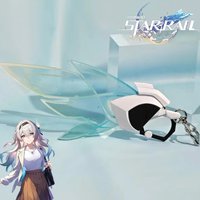 Game Honkai: Star Rail Firefly Wings Cosplay Key Chain Acrylic Keychain Fashion Decoration Keyring Unisex Party Prop