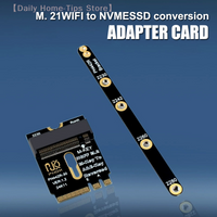 M.2 A+E To NVME SSD Adapter M2 WIFI Interface A/E Key To M Key PCIE 4.0 Riser Card With Bracket For 2230 2242 2260 2280 NVME SSD