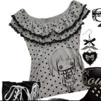 Japanese Subculture Kawaii Cartoon Printed T-shirts Harajuku Polka Dot Short-sleeve Tees Retro Lolita Top Women's Sweet Clothing