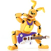 Super 3D, figurka Golden Freddy z serii FNAF, wersja Spring Bonnie T13, z możliwością zmiany kształtu, wielo-ruchoma, z ruchomymi elementami, zabawka.