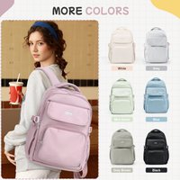 Sac à dos pour adolescentes, cartable pour l'école primaire et l'élémentaire, sac à dos léger pour voyage, sac à dos décontracté pour femme, sac à dos pour ordinateur portable de 15 pouces