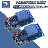 5V 12V Light Photoswitch Sensor Switch LDR Photoresistor Relay Module Light Detection Photosensitive Sensor Board For Arduino