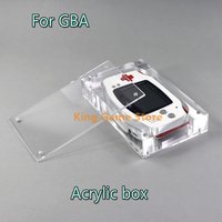 1pc High Transparency Acrylic Magnetic Cover Console Storage Box for Gameboy Advanced GBA Acrylic Case