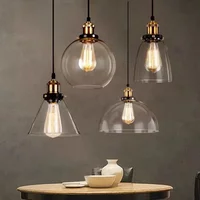 Amerikanischen Retro Industrie Loft Kronleuchter Bar Zähler Restaurant Bar Anhänger Lampe Kreative Hause Einfache Glas Hängen Lichter