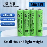 Hot AAA NI-MH Rechargeable Batteries 1.2V 600mAh Battery R03 Air Conditioning Remote Control Cells for Toys Car RC Scale Alarm