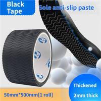 Resistant Non Slip Sole Protector Tape, Anti-Slip Self-Adhesive Tape for Heels, DIY Trimmable Wave Texture Rubber for Long Walk