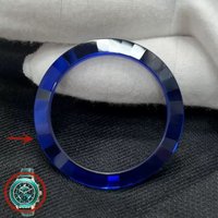 Watch Ring Accessories Replacement parts Crystal Glass Bezel Insert 37.2mm*29mm For Swarovski Watch Case Ring Green Blue Silver