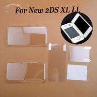 Transparent Split Protection Crystal Case Protective Cover Screen Film Suitable For The New 2DS XL LL Game Console
