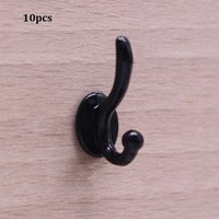 10pcs Mini Metal Dollhouse Miniature Furniture Hook 4 Colors 1:12 Clothes Coat Hook Rack 14*14mm Wall Hangers Modle Toy