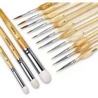 Model Paint Brushes Dry Brush - Large Dry Brush Set with Miniature Detail Paint Brush Set for Effortless Miniature Painting, Sca