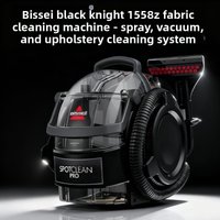 BISSELL Black Knight 1558Z Integrated Cleaning System for Fabric,Sofa, Carpet, and Mattress with Spray and Suction Functionality