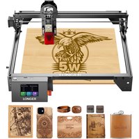 LONGER RAY5 3D-Lasergraviergerät 5W 3,5-Zoll-Touchscreen 0,08*0,08mm FAC Komprimierter Laser Offline-Gravur oder -Schneiden Präzisionslaser
