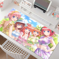 Anime Q-Quintessential Q-Quintuplets Mouse Pad Anti Slip Rubber Edge Locked Thickened Laptop Gaming Desk Mat