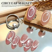 RSNAIL Cat Eye Magnet Hollow Ring Strong Magnetic Nail Art Tool for Instant Circular Cat Eye Effect DIY Manicure for Home Salon