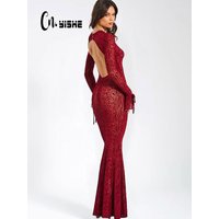 CNYISHE O Neck Leopard Bodycon Women Dresses Sexy Club Outfits Backless Long Sleeve Sheath Hollow Out Fashion Female Vestidos