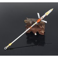 Apex Legends Valkyrie Keychain 22cm Heirloom Kairi Imahara Legacy Spear Sword Alloy Keychain Game Model Display Toys Kids Gifts