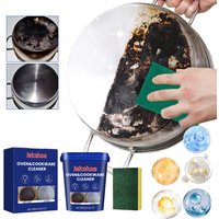 Powerful Stainless Steel Cleaner Paste Remove Burnt Black Stains Grease Rust from Cookware Restores Shine for Home Kitchen Clean