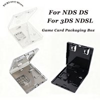 1/2PCS Transparent Black Game Card Packaging Box For 3DS NDSL NDSI DS Game Console Storage Card Box PP Plastic Storage Box