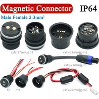18A Magnetic Data Connector Strong Magnetic Male and Female Data Cable Foolproof Power Magnetic Connector Data Head 12V Waterpro