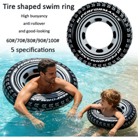in stock 2026 New Summer toys swimming pool Tyre swimming ring, thickened swimming ring for adults and children