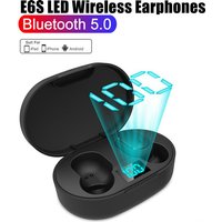 E6S TWS Wireless Bluetooth 5.0 Earphone LED Display Noise Cancelling Earbuds HIFI Sports Earbuds Headset With Mic for Smartphone