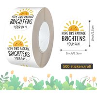 500pcs Thank You Stikers for Gift Box Decoration Sticker Envelope Smalll Business Decor