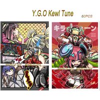 60PCS Yugioh Kewl Tune Mix Track Maker Reco Clip Cue Card Sleeves Yu-Gi-Oh! TCG OCG Trading Cards Shine Protector Case